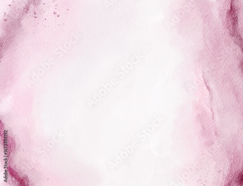 Hand Drawn Timeless Abstract Romantic Elegant Pink Purple Watercolour Brushstrokes Horizontal Background for Invitation Design and Greeting Cards