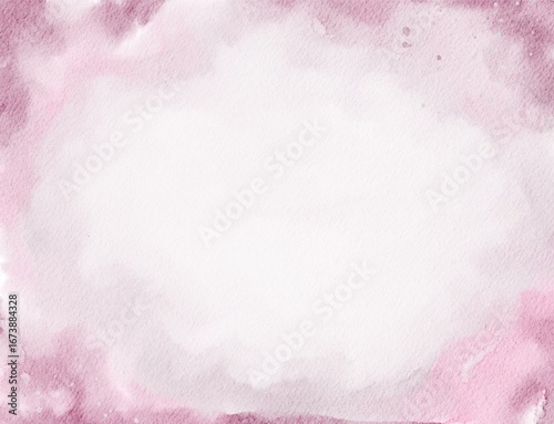 Hand Drawn Timeless Abstract Romantic Elegant Pink Purple Watercolour Brushstrokes Horizontal Background for Invitation Design and Greeting Cards