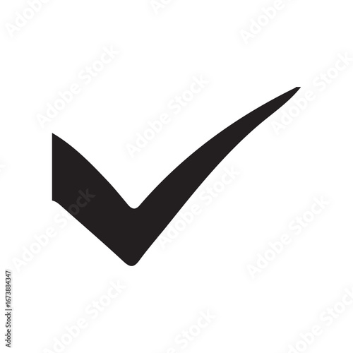 check mark on white background
