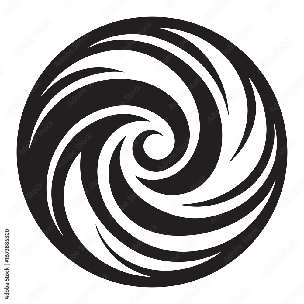 Obraz premium abstract swirl design icon vector