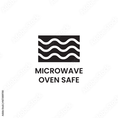 Block Microwave Compatibility Geometric Icon Design