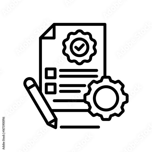 Standardized Work line icon