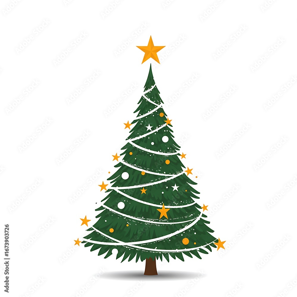 Obraz premium Festive Evergreen Glow