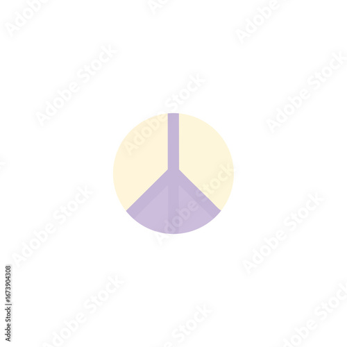 A simple peace symbol icon