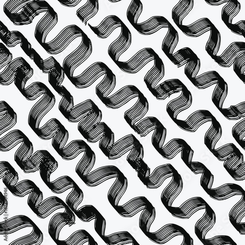 Seamless Colorful Abstract Geometric Strokes Lines Stripes Tie Dye Pattern abstract animal skin  Background in vector 