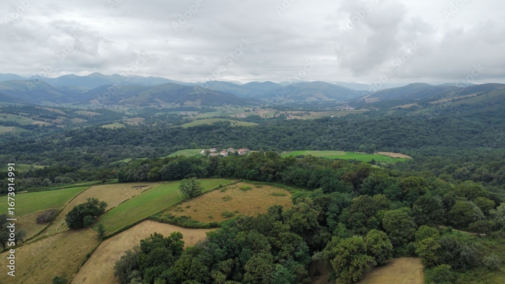 Obraz premium Prise aérienne de collines