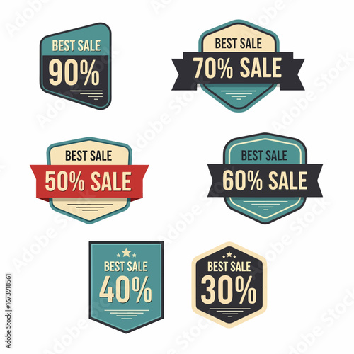 Best sale badges pack for high quality product promotions and marketing