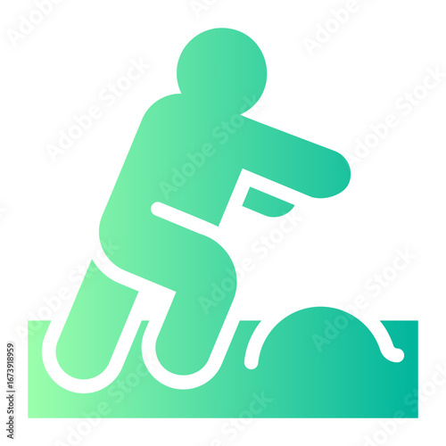 stumble gradient icon