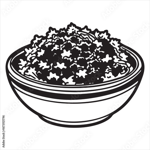 A Refreshing and Zesty Tabouli Salad, a Healthy and Classic Mediterranean Meal with a Mix of Fresh Parsley, Tomatoes, Mint, and Bulgur