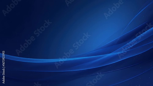 Abstract Blue Gradient Background with Flowing Lines and Dotted Patterns Modern Design for Digital Wallpaper or Presentation Template