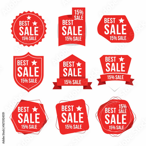 Premium best sale stickers for showcasing quality and special offers