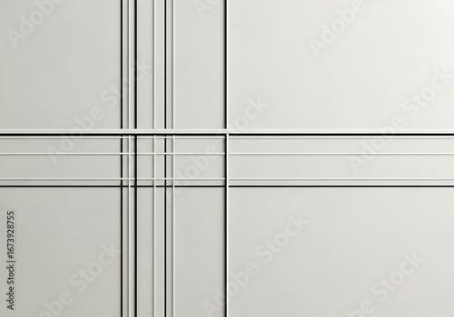 Refined architectural wall panel design featuring subtle linear accentuation and monochrome tones
