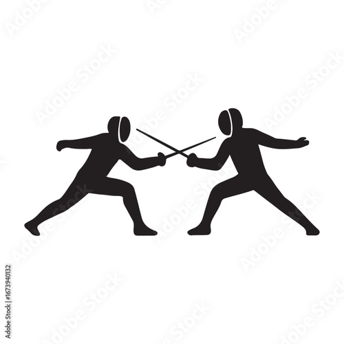 Fencing Match Icon – Duel, Foil, Epee & Sabre