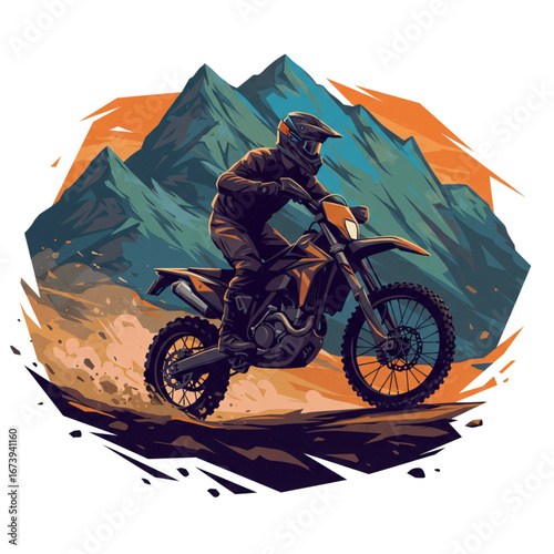 A bold off-road vector that reflects endurance, courage, and the thrill of conquering tough trails.