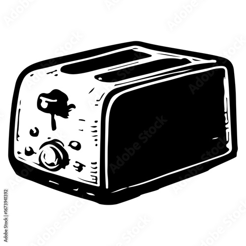 Two-Slice Toaster: Modern Kitchen Appliance for Crispy Toast
