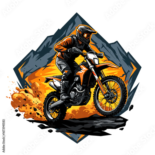 This motorcycle design captures the adrenaline of adventure, showing passion and unstoppable spirit.