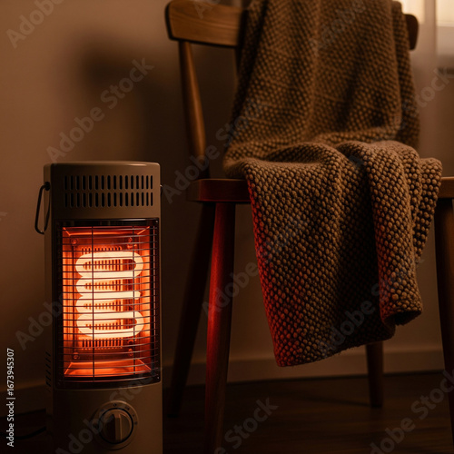 Small Electric Fire and Warm Blanket Fuel Poverty