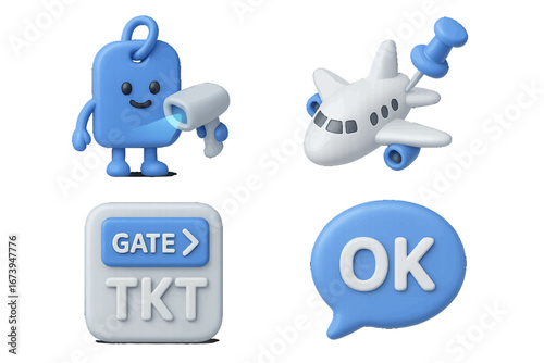 Vector travel icons for modern transportation concepts