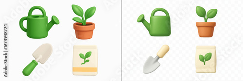 Gardening tools and accessories for nurturing plants indoors