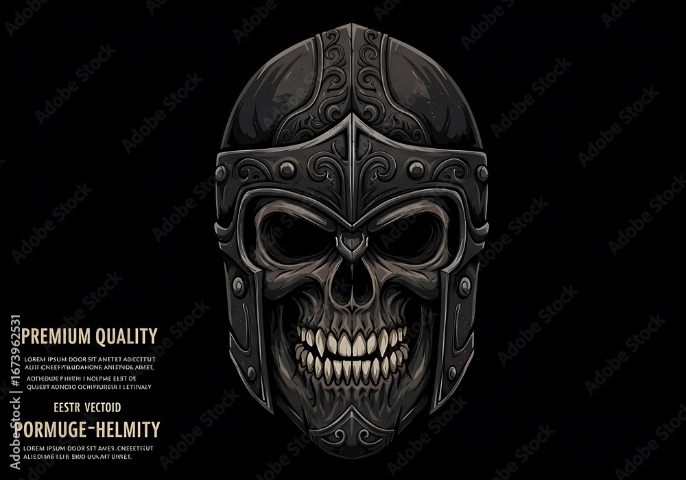 Fototapeta premium Obsidian Helm of Shadows