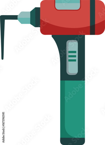 Vector illustration of a medical otoscope for ear examination health and diagnostics