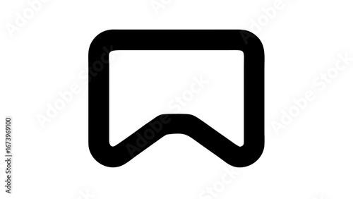 Bookmark with white background save symbol