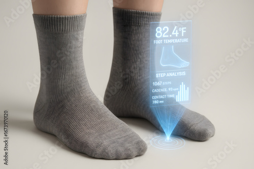Smart Sock With Data Projection