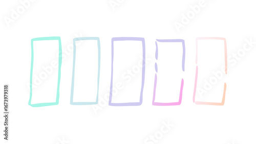 Pastel Rectangles borders frames