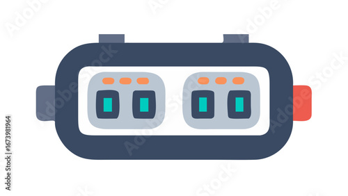 Stopwatch with dual displays and buttons timer digital