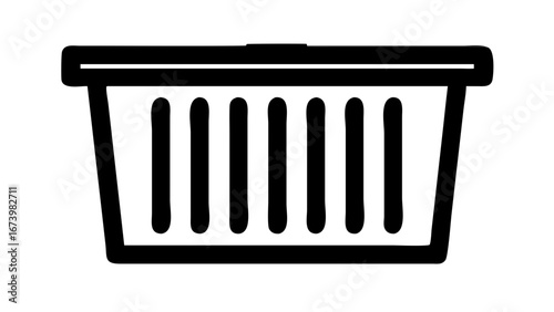 Trash receptacle with vertical grooves trash bin garbage can