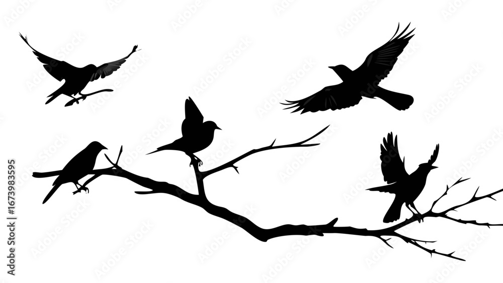 Obraz premium Winged creature in flight bird flying