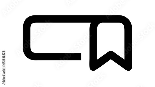 White Bookmark save symbol
