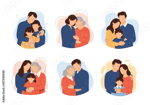 Cherishing familial bonds a collection of heartwarming family moments captured through art
