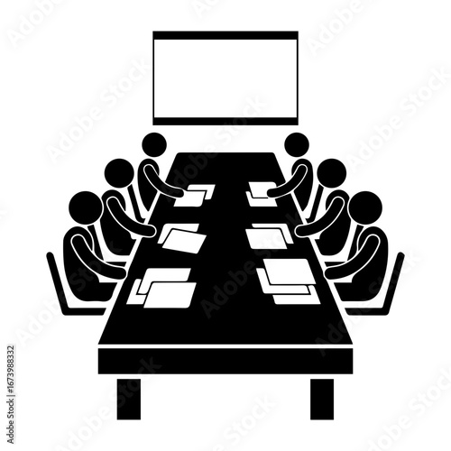 Board, director, discussing icon