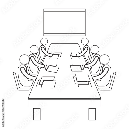 Board, director, discussing icon