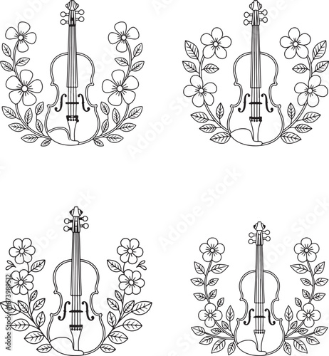 Vector set of Celtic symbols and antique keys with an anchor, crucifix, and candlestick