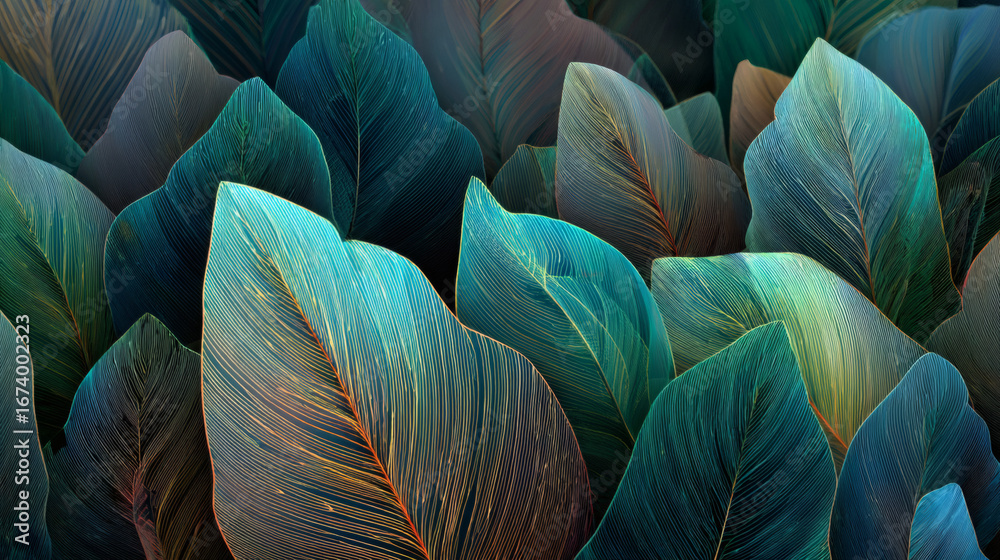 Abstract Nature Leaf Seamless Background Design Abstract Nature Leaf Seamless Background Design