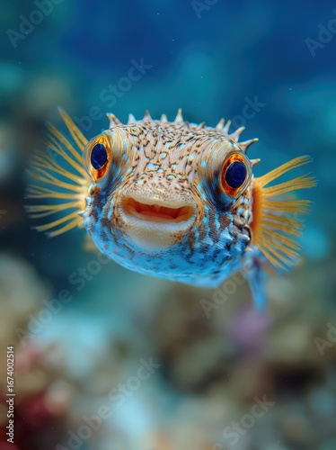 A puffer fish.