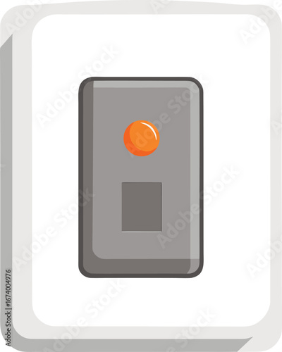 Modern smart light switch vector graphic ideal for home automation and tech illustrations Free Download Modern smart light switch vector graphic ideal for home automation and tech illustrations - GFXLoad