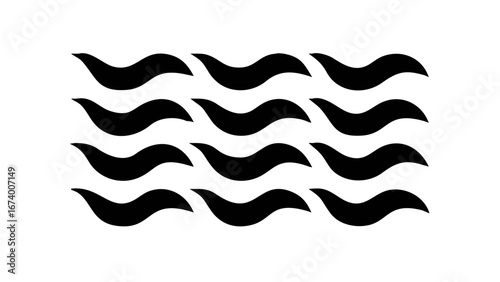 Swirling Black Smoke Wisps on Transparent Background abstract