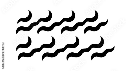 Swirling Black Smoke Wisps abstract