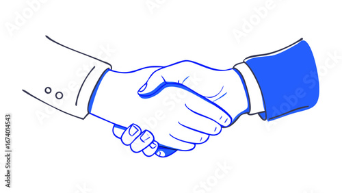 Handshake agreement deal partnership business vector