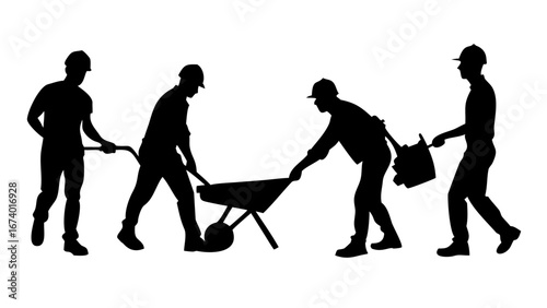 Construction Crane Lifting Steel Beam vector