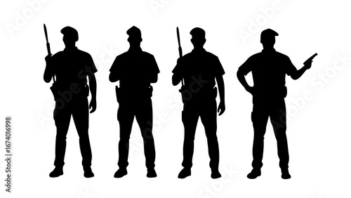 Police Officer Standing with Transparent Background law enforcement uniform