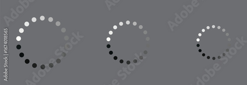 Loading buffering icon set for website or application. Load bar, buffer vector icon. Loading bar icons symbol. Loading status icon. Circle loader collection. eps 10 