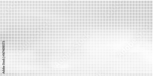 Grunge halftone gradient texture. Fading grit noise background. Sandy gritty wallpaper. Retro pixelated backdrop. Black and white anime or manga comic overlay. eps10
