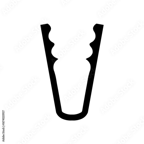 tongs glyph icon