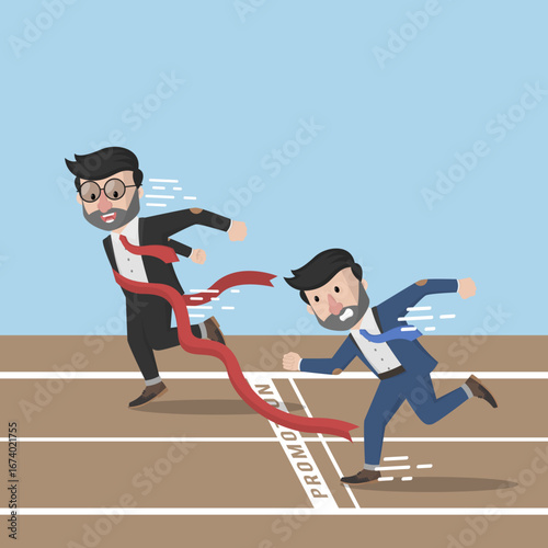 Business man with beard as Arabic business man vector illustration design