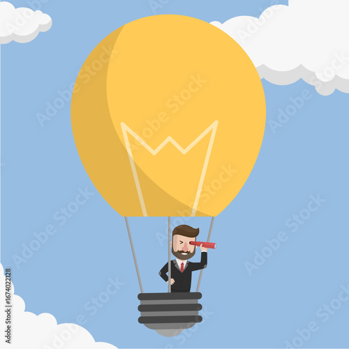 Business man with beard as Arabic business man vector illustration design