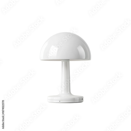 Modern White Mushroom Table Lamp - Minimalist Home Decor Lighting